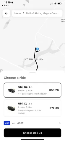 Ubii Ride screenshot