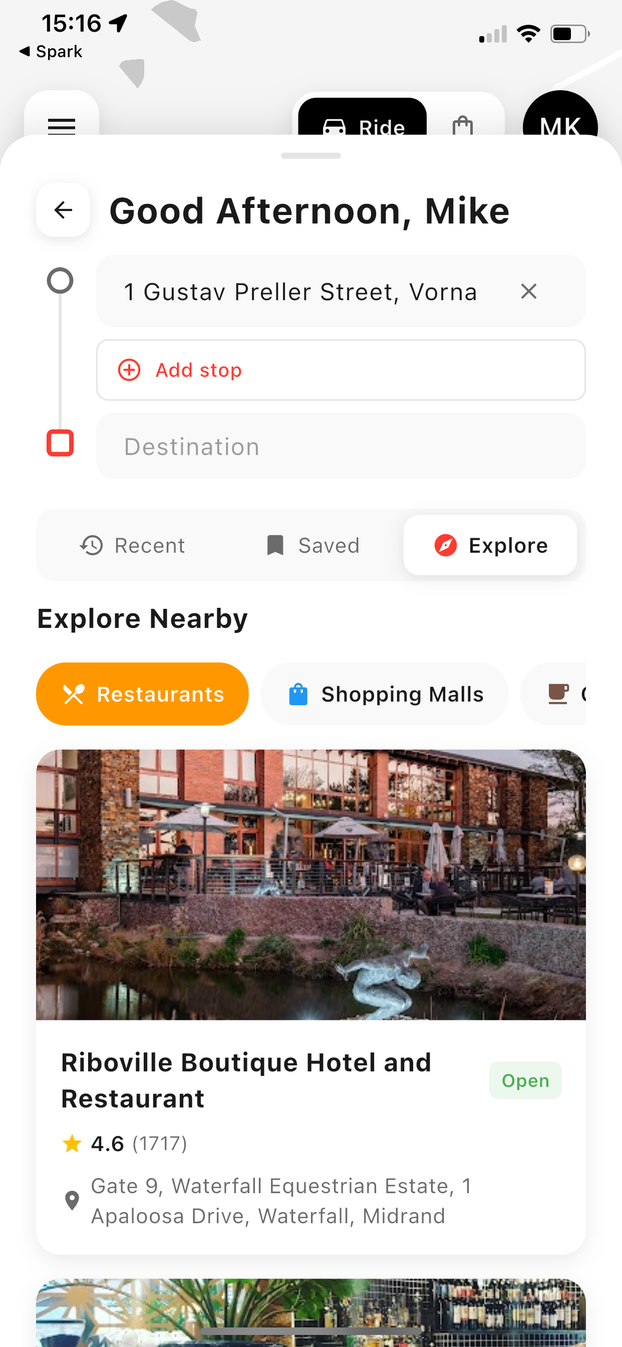 Ubii Ride screenshot 2