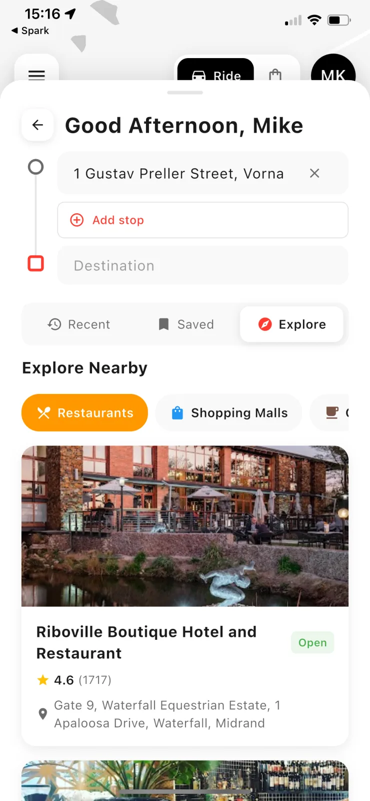 Ubii Ride screenshot 2