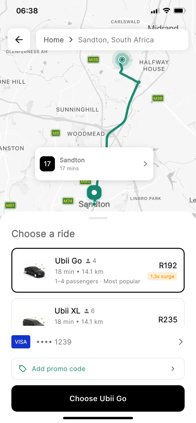 Ubii Ride screenshot 3